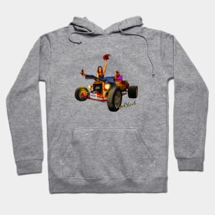 Texas Cowgirl Riding a Hot Rod Hoodie